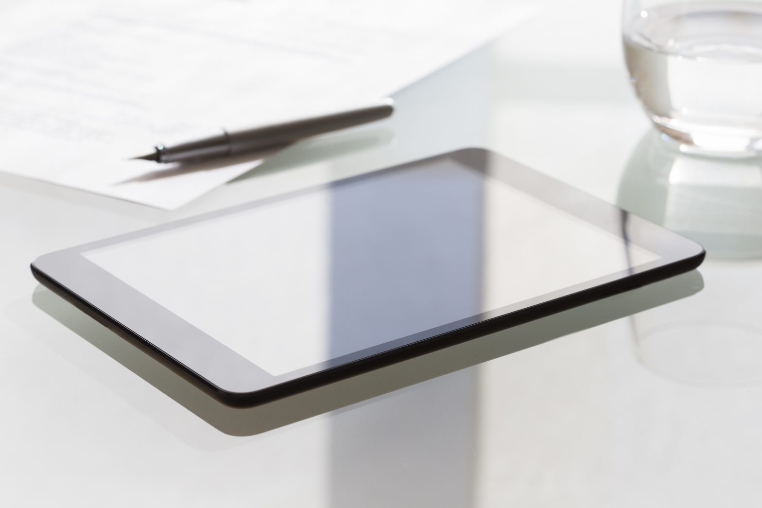 Apple iPad on desk