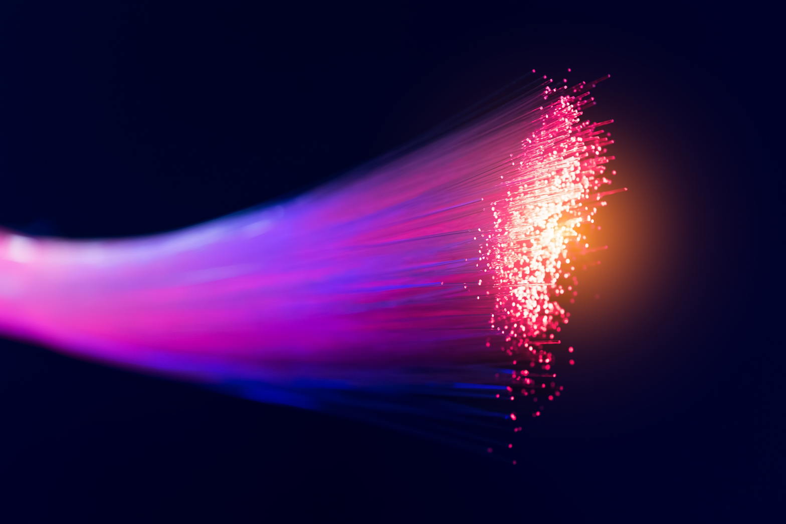 pink fibre cables