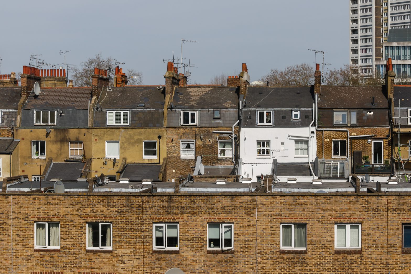 Example image of UK housing stock in need of refurbishment.