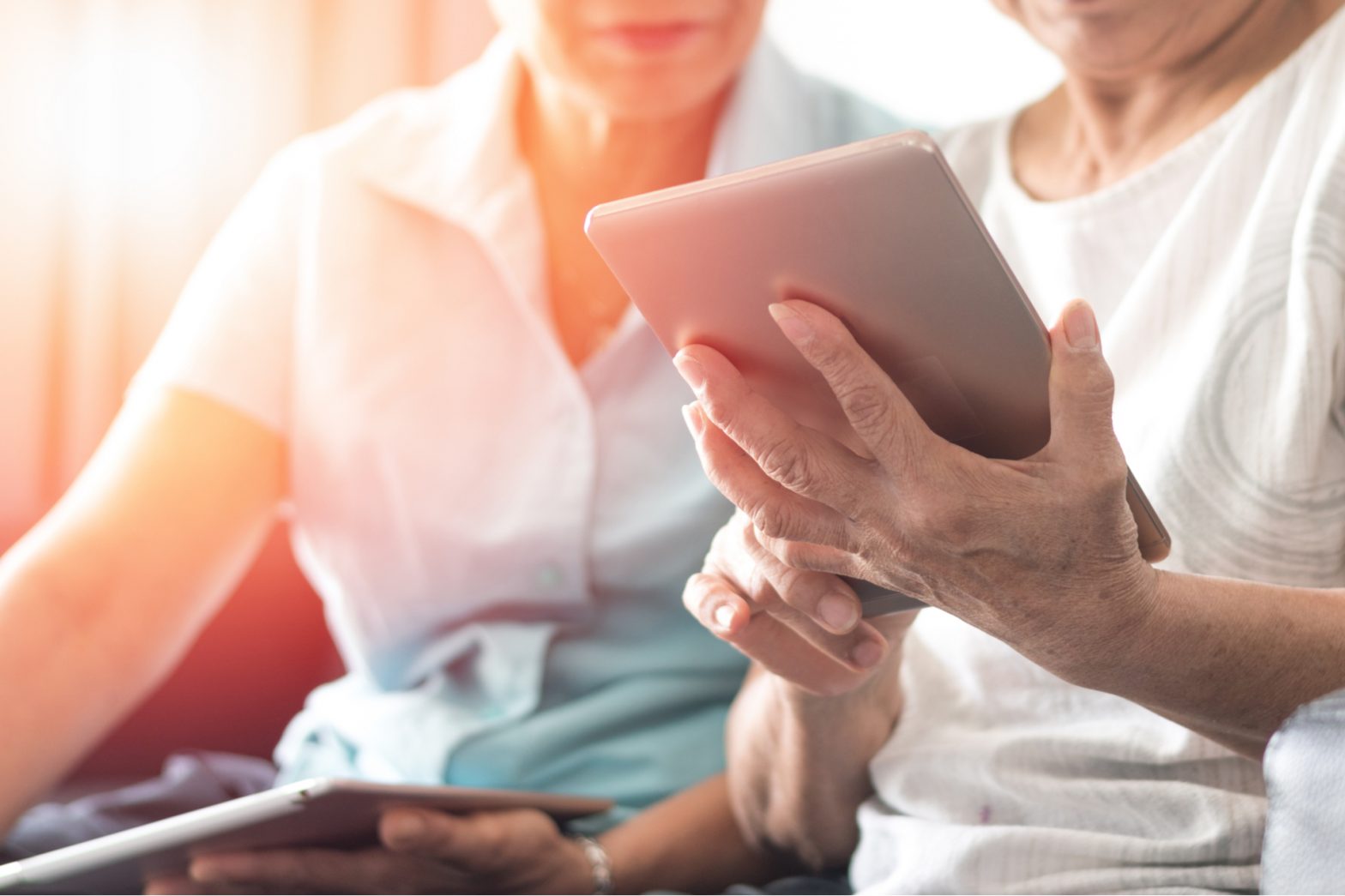 People using tablets