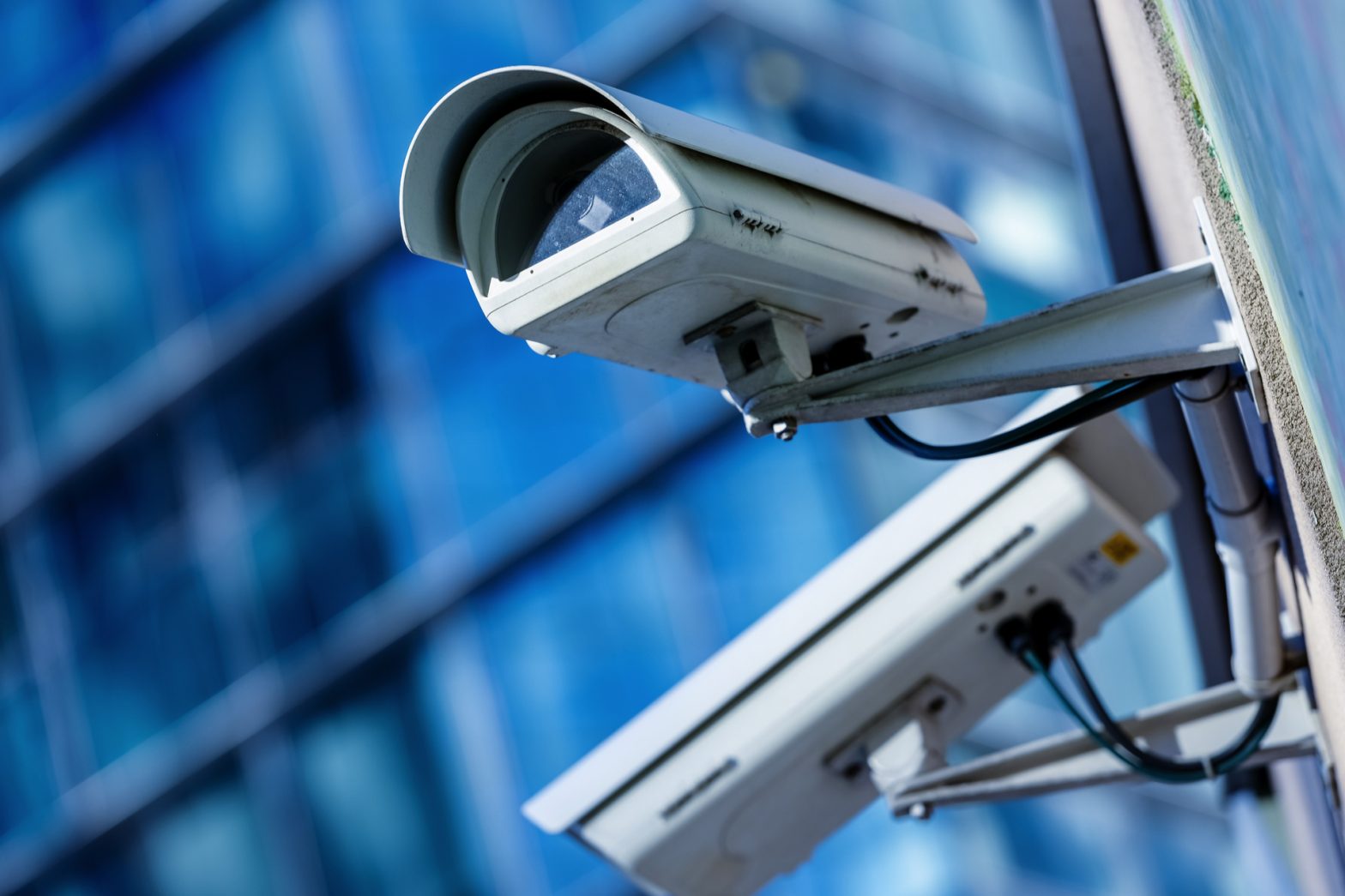 two security cameras