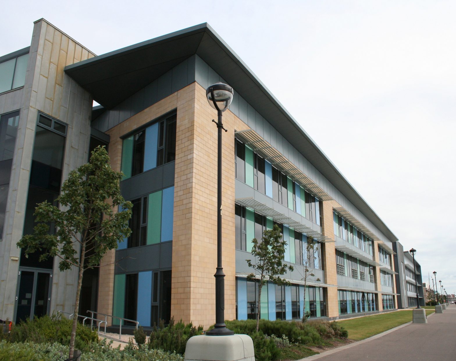 External photo of a modern office building