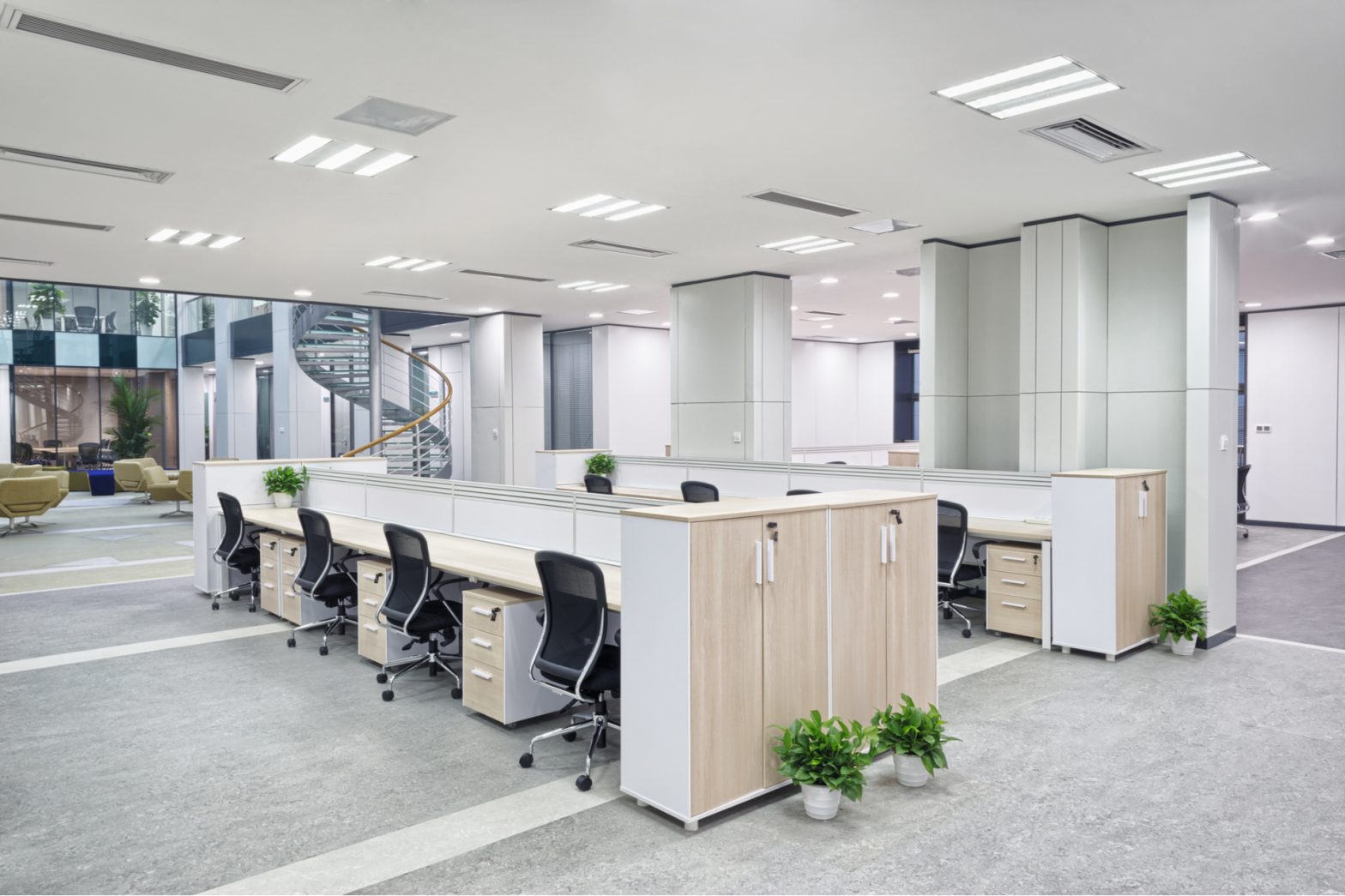 Office with furniture